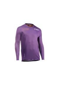 Koszulka rowerowa enduro NORTHWAVE Edge 2 Jersey LS. Kolor: pomarańczowy, wielokolorowy, fioletowy. Materiał: jersey. Długość rękawa: długi rękaw. Długość: długie. Sport: fitness