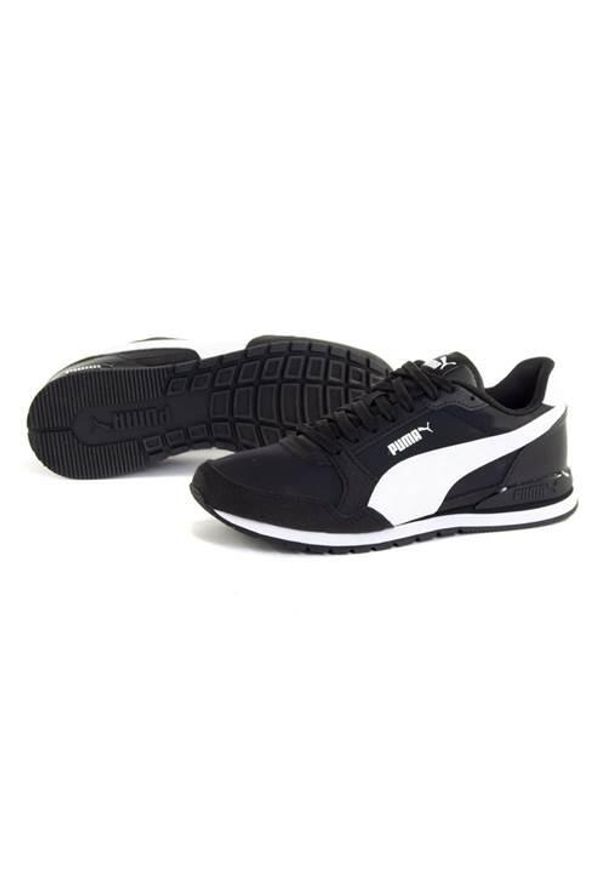 Buty do chodzenia Puma ST RUNNER V3 NL JR. Zapięcie: sznurówki. Kolor: czarny. Materiał: materiał, tkanina, syntetyk. Szerokość cholewki: normalna. Sport: turystyka piesza