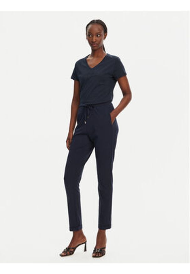 Liu Jo Sport T-Shirt TA5179 J6040 Granatowy Regular Fit. Kolor: niebieski. Materiał: bawełna. Styl: sportowy