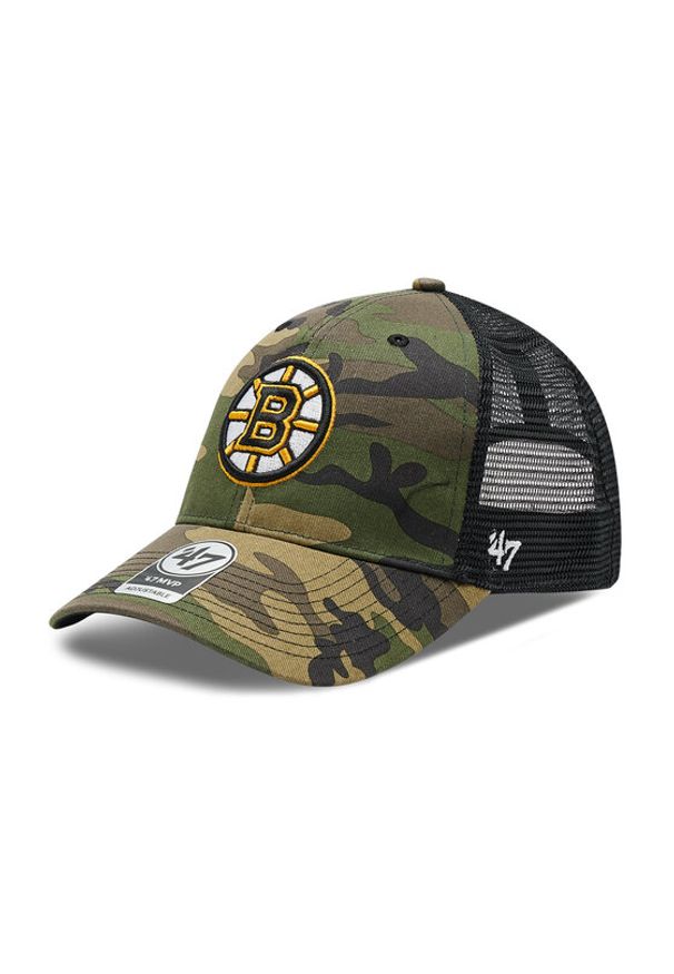 47 Brand Czapka z daszkiem Nhl Boston Bruins Trucker H-CBRAN01GWP-CM Zielony. Kolor: zielony. Materiał: materiał