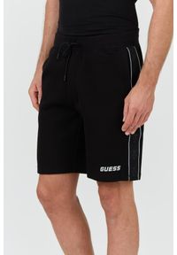 Guess - GUESS Czarne męskie spodenki Mickey Short, Rozmiar M. Kolor: czarny #6