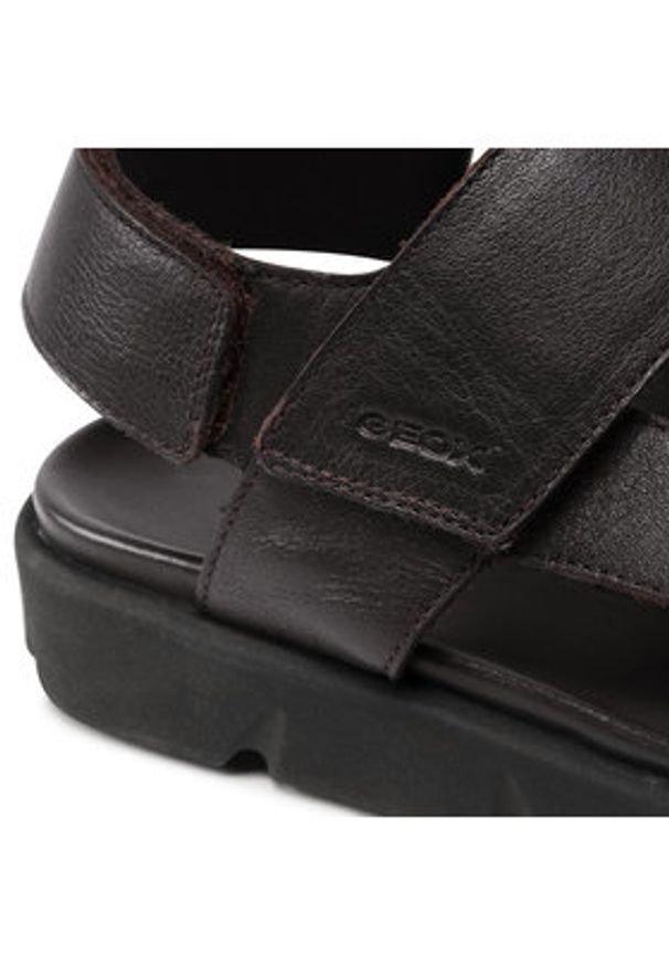 Geox Sandały U Xand 2S B U15BGB 0003C C6003 Brązowy. Kolor: brązowy. Materiał: skóra