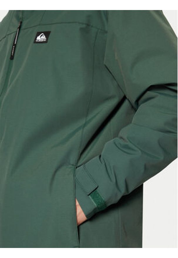 Quiksilver Parka Overcast 3K EQYJK04087 Zielony Regular Fit. Kolor: zielony. Materiał: bawełna