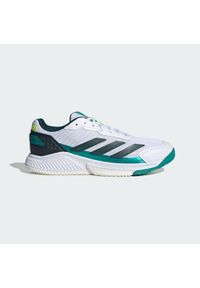 Adidas - Buty Courtquick Padel. Kolor: zielony, biały, wielokolorowy. Materiał: materiał. Sport: tenis