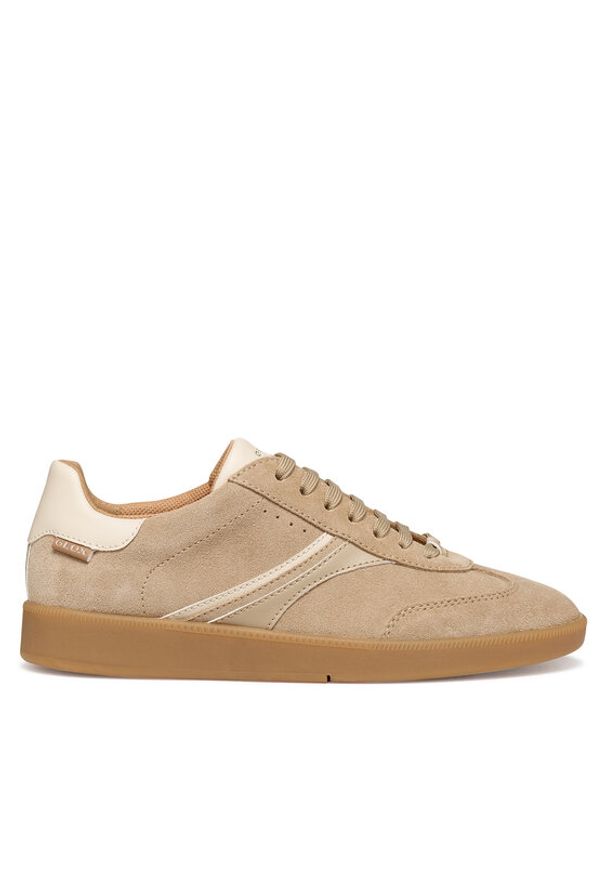 Geox Sneakersy D Meleda D56UGA 022BC C5002 Beżowy. Kolor: beżowy. Materiał: skóra, zamsz