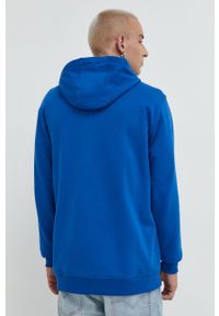 Vans bluza bawełniana męska z kapturem z nadrukiem. Okazja: na co dzień. Typ kołnierza: kaptur. Kolor: niebieski. Materiał: bawełna. Wzór: nadruk. Styl: casual #4