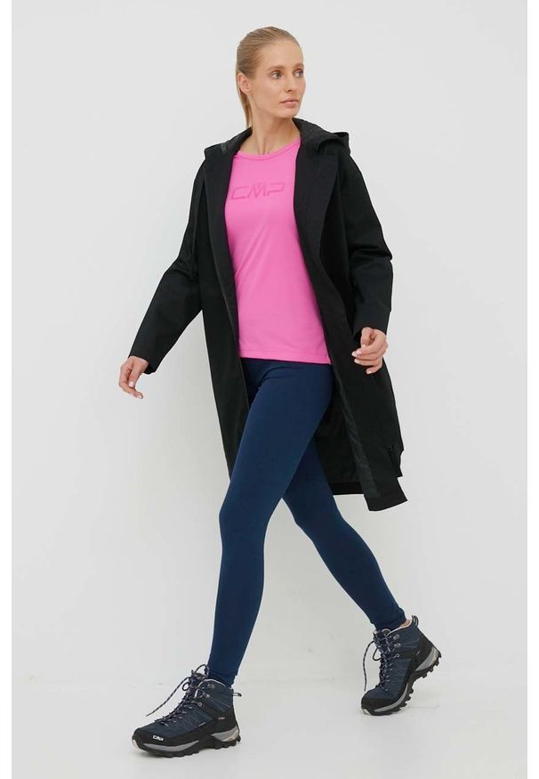 outhorn - Outhorn kurtka damska kolor czarny przejściowa. Okazja: na co dzień. Kolor: czarny. Materiał: materiał. Styl: casual