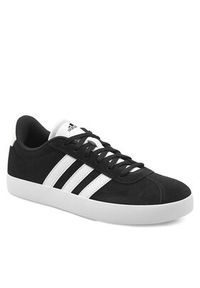 Adidas - adidas Sneakersy Court 3.0 K ID6313 Czarny. Kolor: czarny. Materiał: zamsz, skóra #6