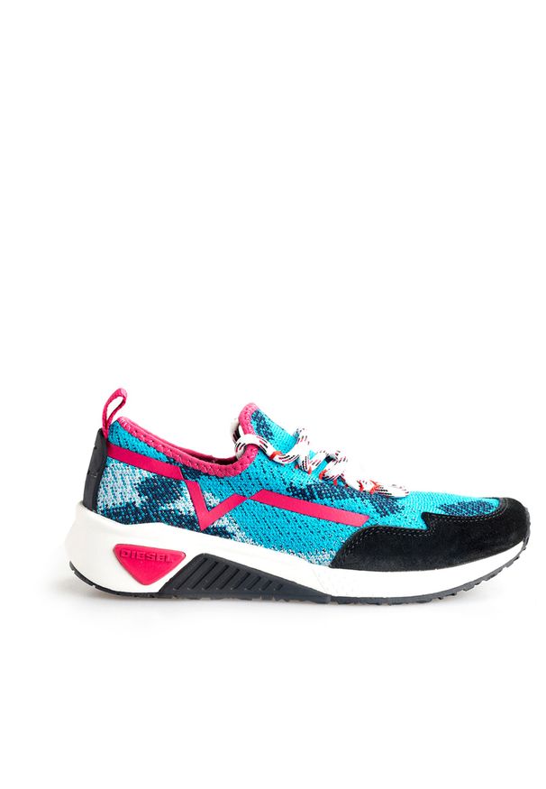 Diesel Sneakersy "S-KBY" | Y01559 P1349 | S-Kby | Kobieta | Niebieski. Kolor: niebieski. Materiał: tkanina. Wzór: nadruk