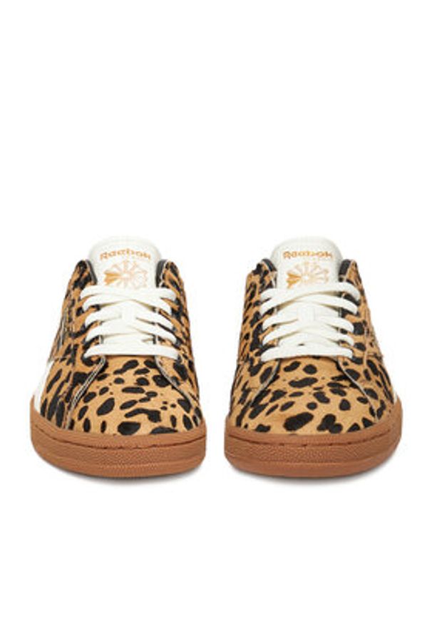 Reebok Sneakersy EO-CLUB C GROUNDS UK 100229527 Brązowy. Kolor: brązowy. Materiał: skóra. Model: Reebok Club