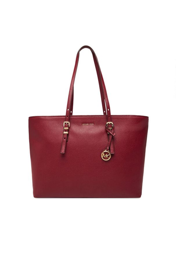 MICHAEL Michael Kors Torebka Quinn 30T5GQNT9L Bordowy. Kolor: czerwony. Materiał: skórzane