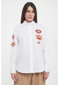 Ermanno Firenze - Koszula damska z naszywkami ERMANNO FIRENZE. Wzór: aplikacja #4