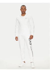 EA7 Emporio Armani Spodnie dresowe 7M000571 AF13512 M0003 Biały Regular Fit. Kolor: biały. Materiał: bawełna #3