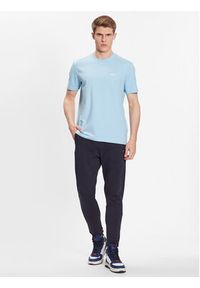 BOSS - Boss T-Shirt 50475828 Błękitny Regular Fit. Kolor: niebieski. Materiał: bawełna #5