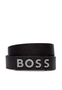 BOSS - Boss Pasek Męski 50516682 Czarny. Kolor: czarny. Materiał: skóra