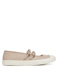 Converse Baleriny Chuck Taylor All Star Dainty Mary Jane A11491C Beżowy. Kolor: beżowy. Materiał: skóra #1