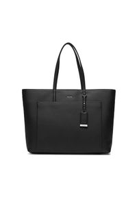 Calvin Klein Torebka Ck Must Shopper Lg K60K611362 Czarny. Kolor: czarny. Materiał: skórzane #1