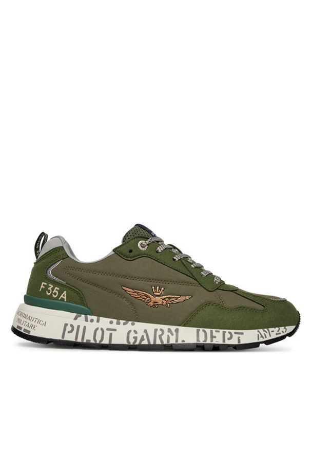 Aeronautica Militare Sneakersy 251SC276CT3332 Zielony. Kolor: zielony. Materiał: materiał