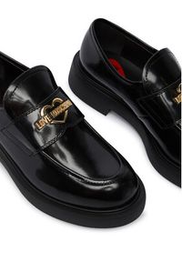 Love Moschino - LOVE MOSCHINO Loafersy JA10404G0NJD0000 Czarny. Kolor: czarny. Materiał: skóra #6