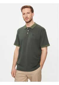 Wrangler Polo 112350410 Zielony Regular Fit. Typ kołnierza: polo. Kolor: zielony. Materiał: bawełna