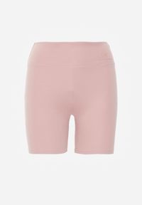 Renee - Różowe Szorty Kolarki High Waist Marerila. Okazja: na co dzień. Stan: podwyższony. Kolor: różowy. Długość: krótkie. Styl: sportowy, casual #4