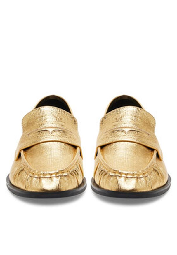Badura Mokasyny LILAC-SLT152SK Złoty. Kolor: złoty. Materiał: skóra