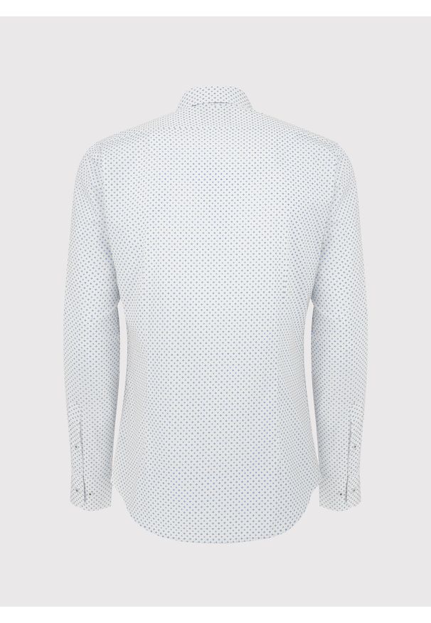 Pako Lorente - PAKO LORENTE – Koszula męska w mikrowzór. Materiał: bawełna, elastan. Długość rękawa: długi rękaw. Długość: długie