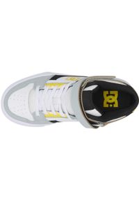 Buty DC Shoes Pure High-Top EV, Dzieci. Kolor: biały. Materiał: skóra, materiał. Sport: turystyka piesza