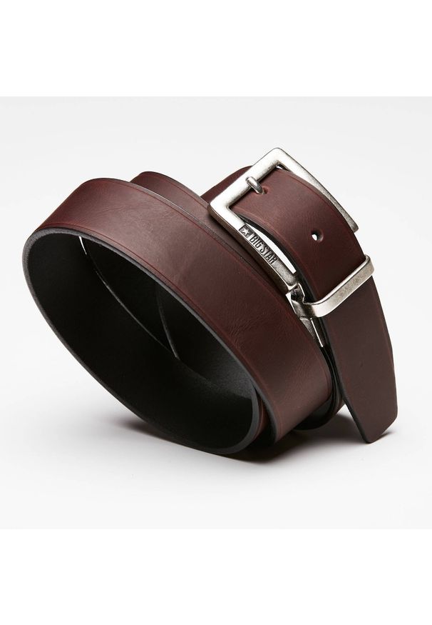 Big Star Accessories - Brązowy Skórzany Pasek Męski Big Star. Kolor: brązowy. Materiał: skóra. Styl: elegancki, casual