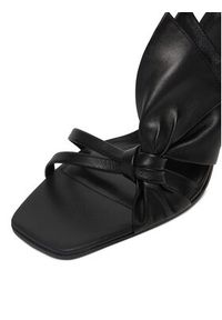 Gino Rossi - GINO ROSSI Sandały EO-LT23-310 Czarny. Kolor: czarny. Materiał: skóra #4