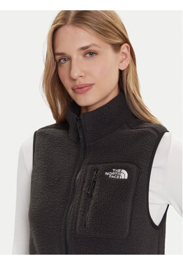 The North Face Bezrękawnik Yumiori NF0A8B6F Czarny Regular Fit. Kolor: czarny. Materiał: syntetyk. Długość rękawa: bez rękawów