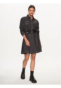 Hugo Sukienka jeansowa Karinne-1 50496059 Czarny Regular Fit. Kolor: czarny. Materiał: jeans, bawełna, lyocell #5