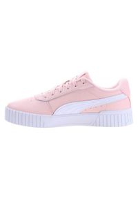 Buty młodzieżowe Puma Carina 2.0 Jr 386185 07. Kolor: biały, wielokolorowy. Materiał: syntetyk, materiał. Sport: turystyka piesza