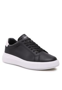 Calvin Klein Sneakersy Low Top Lace Up Lth HM0HM01016 Czarny. Kolor: czarny. Materiał: skóra #5