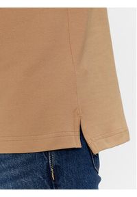 TOMMY HILFIGER - Tommy Hilfiger Polo 1985 MW0MW17771 Brązowy Slim Fit. Typ kołnierza: polo. Kolor: brązowy. Materiał: bawełna #4