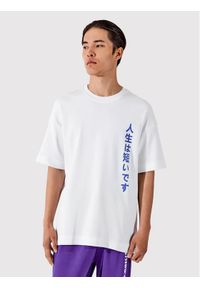 Togoshi T-Shirt Unisex TG22-TSM004 Biały Oversize. Kolor: biały. Materiał: bawełna