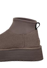 Ugg Śniegowce W Classic Mini Dipper 1168170 Szary. Kolor: szary. Materiał: skóra, zamsz #5