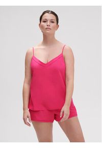 Simone Pérèle Koszulka piżamowa Songe 18S900 Różowy Comfort Fit. Kolor: różowy. Materiał: wiskoza #2