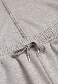 Renee - Jasnoszary Komplet Dresowy z Bawełny Spodnie Dzwony i Rozpinana Bluza z Kapturem Auim. Kolor: szary. Materiał: bawełna, dresówka #2