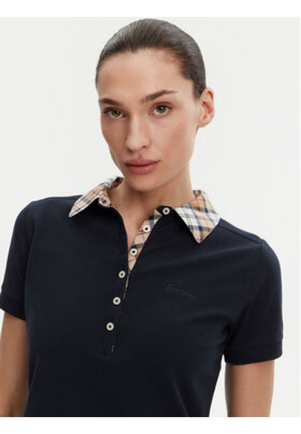 Barbour Polo LML0633NY13 Granatowy Regular Fit. Typ kołnierza: polo. Kolor: niebieski. Materiał: bawełna