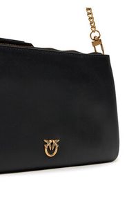 Pinko - PINKO Torebka Double Mini Al 25-26 PLTT 105359 A0QO Czarny. Kolor: czarny. Materiał: skórzane #3