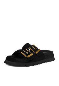 Badura Klapki EO-ALIVIA-LT2525-1 Czarny. Kolor: czarny. Materiał: zamsz, skóra #3