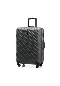 Wittchen - zestaw walizek z ABS-u z deseniem. Kolor: czarny, szary, wielokolorowy. Materiał: guma #3