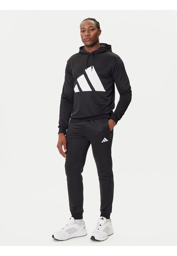 Adidas - adidas Dres Big Logo French Terry JX5551 Czarny Regular Fit. Kolor: czarny. Materiał: bawełna