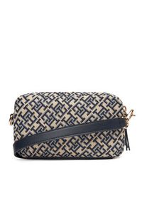 TOMMY HILFIGER - Tommy Hilfiger Torebka Th Jacquard Camera Bag AW0AW17443 Granatowy. Kolor: niebieski