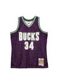 Mitchell & Ness - Koszulka Milwaukee Bucks Swingman Wild Life 2000/01. Kolor: fioletowy. Sport: koszykówka #1