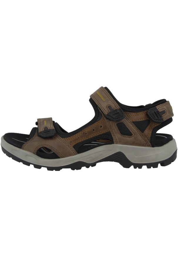 ecco - Buty do chodzenia męskie Ecco Offroad Marine. Zapięcie: rzepy. Kolor: brązowy. Materiał: materiał, syntetyk. Sport: turystyka piesza