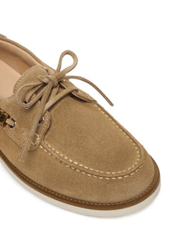 Pinko - PINKO Półbuty Grace 01 SD0539 P002 Beżowy. Kolor: beżowy. Materiał: skóra, zamsz