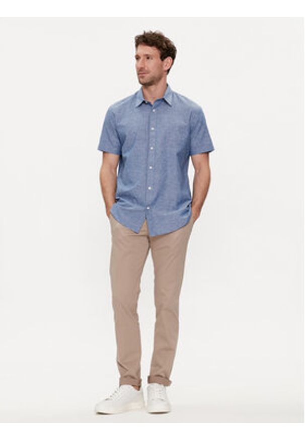 Selected Homme Koszula 16092495 Niebieski Regular Fit. Kolor: niebieski. Materiał: bawełna