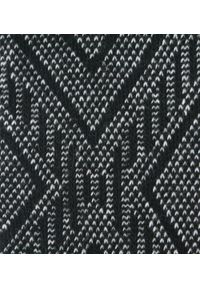 His Story - Ciepłe Wełniane Skarpetki Zimowe - Czarne ze Wzorem. Kolor: czarny. Materiał: wełna, elastan, poliamid. Wzór: geometria #3